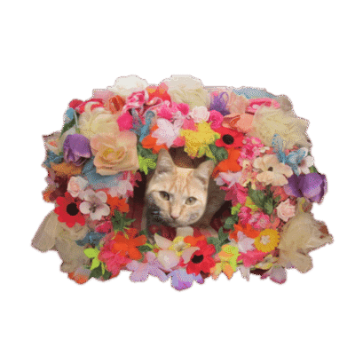 Bloemenhutje maat L