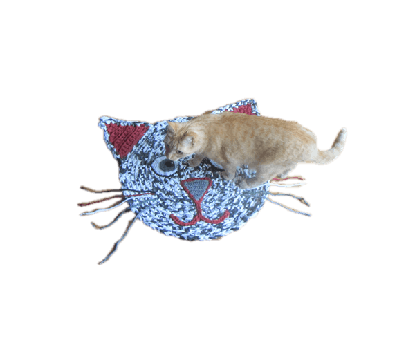 Kattenmatje zwart-wit/rood XL - Afbeelding 3