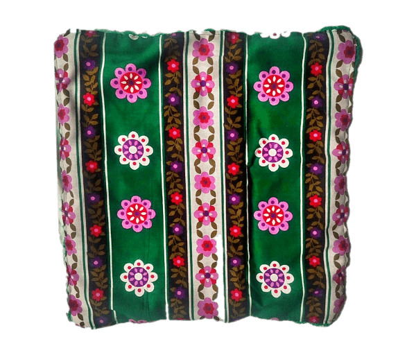 .Kleedje/kussenhoes gehaakt patchwork met zwarte randen C - Afbeelding 3