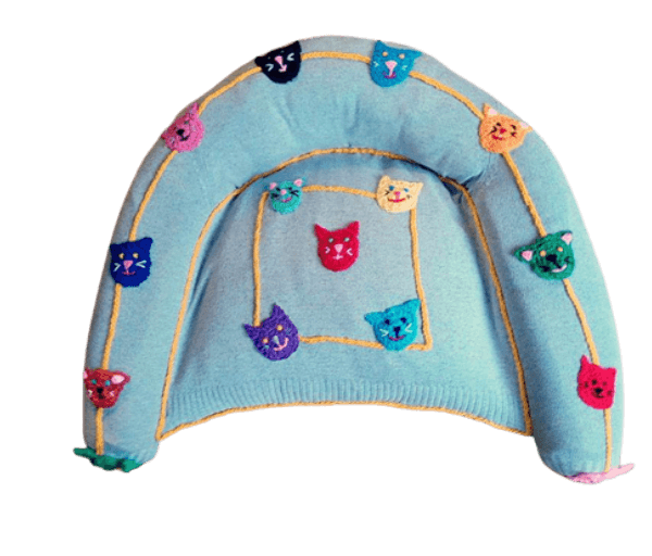 .Mand lichtgrijs met 'Kattenkopjes' - Afbeelding 6