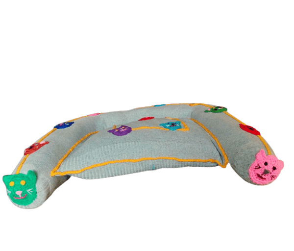 .Mand lichtgrijs met 'Kattenkopjes' - Afbeelding 5