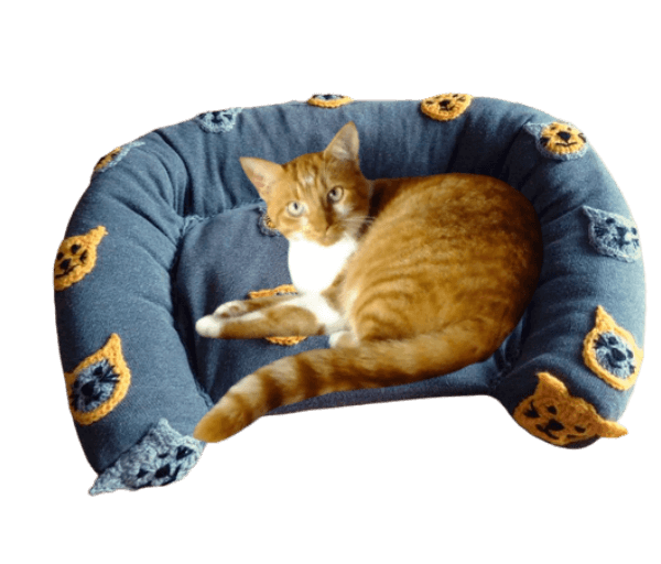 .Mand grijs met 'Kattenkopjes' - Afbeelding 2