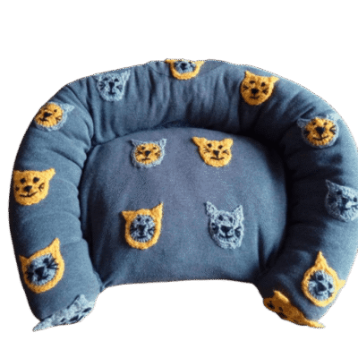 .Mand grijs met 'Kattenkopjes'