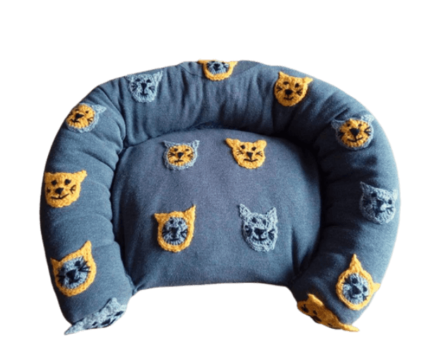 .Mand grijs met 'Kattenkopjes'
