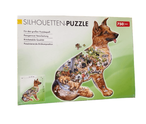 Puzzel silhouet herdershond (750 stukjes) - Afbeelding 4