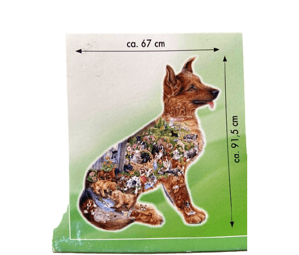 Puzzel silhouet herdershond (750 stukjes) - Afbeelding 2